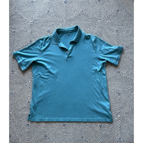 Lands' End Other - Lands' End Traditional Fit‎ Cotton Polo Shirt - XXL Tall - Blue